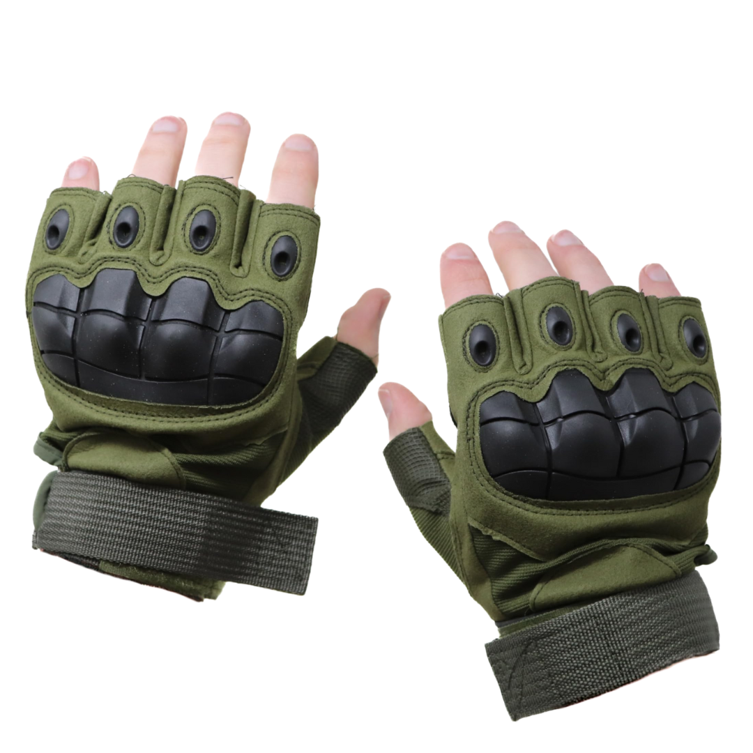 Half-Finger Hard Knuckle Tactical Gloves