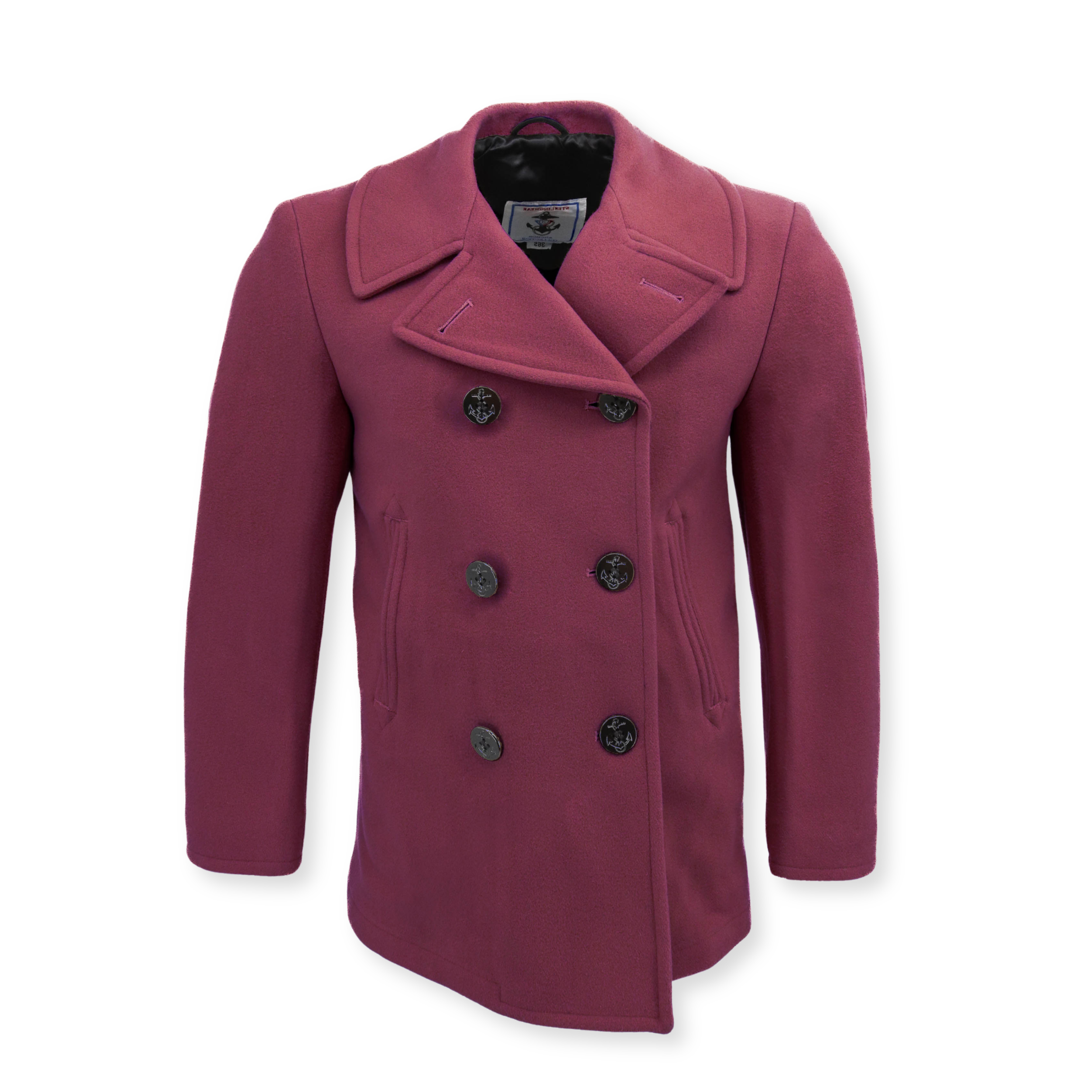 women's melton wool pea coat