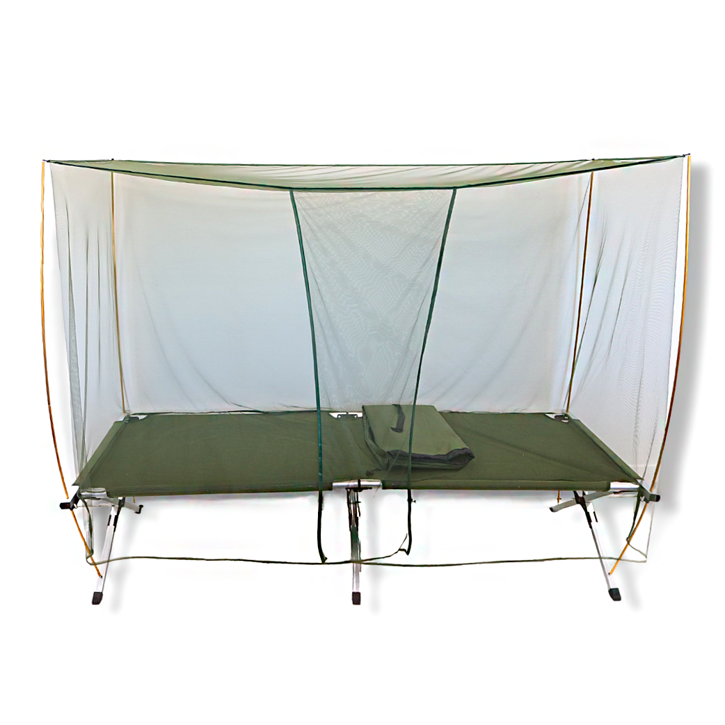 Folding Alluminum Cot W/ Netting, Poles, and Pouch – McGuire Army Navy