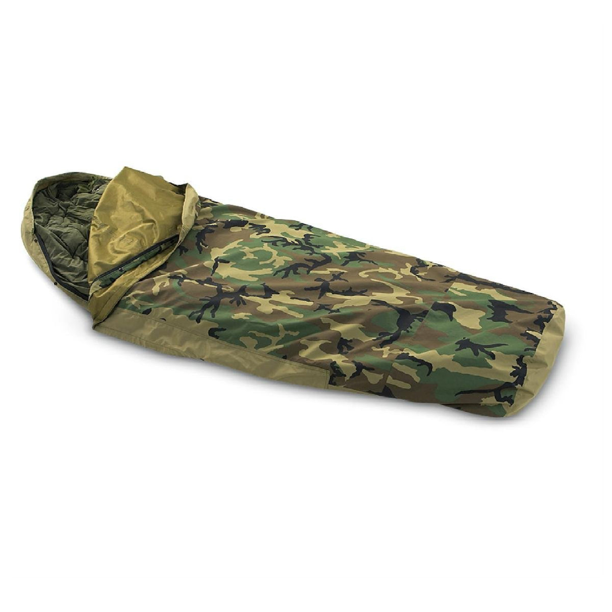 Bivy Cover for US Military Issue Modular Sleep System, Woodland