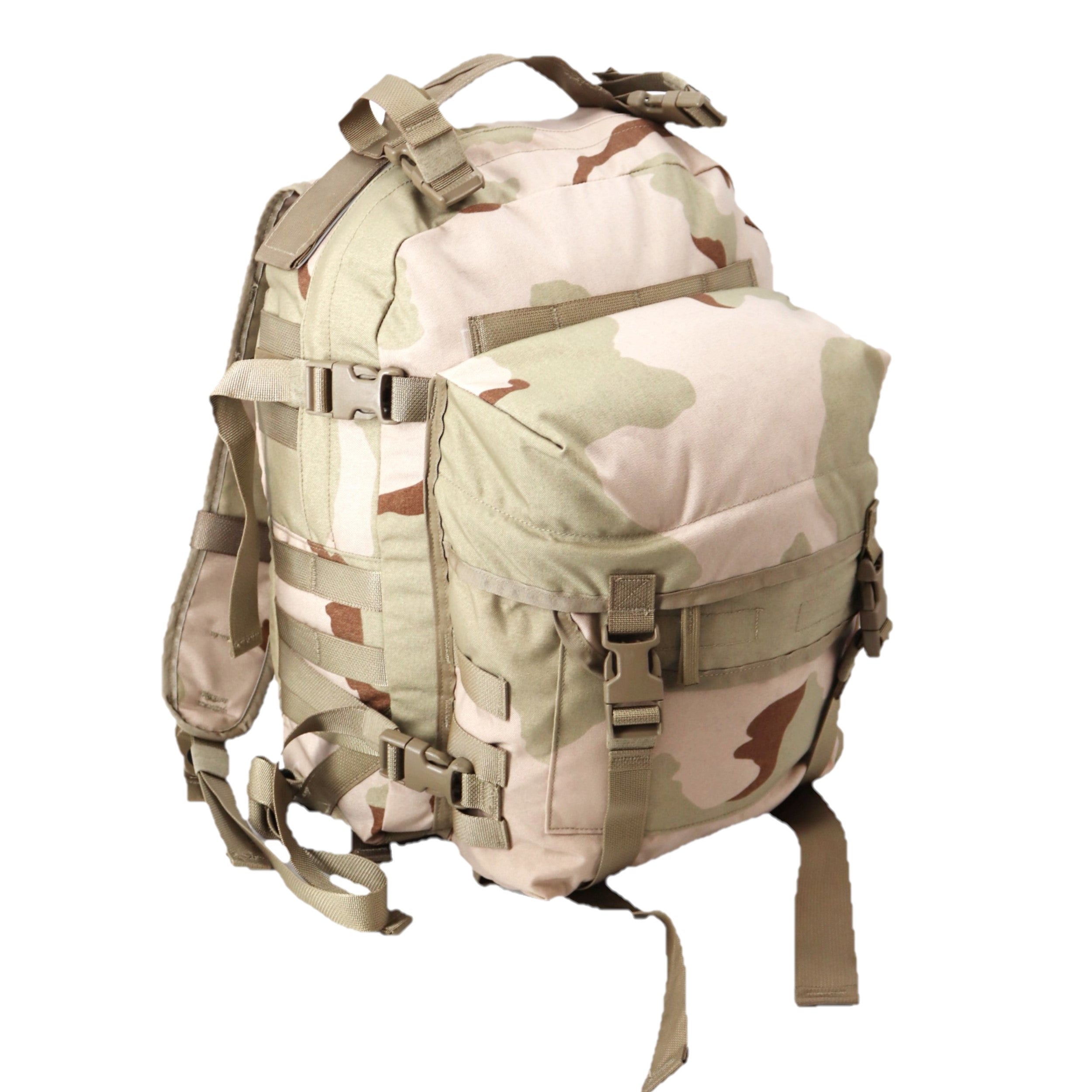 3-Color Desert Camo MOLLE II 3-Day Assault Pack – McGuire Army Navy