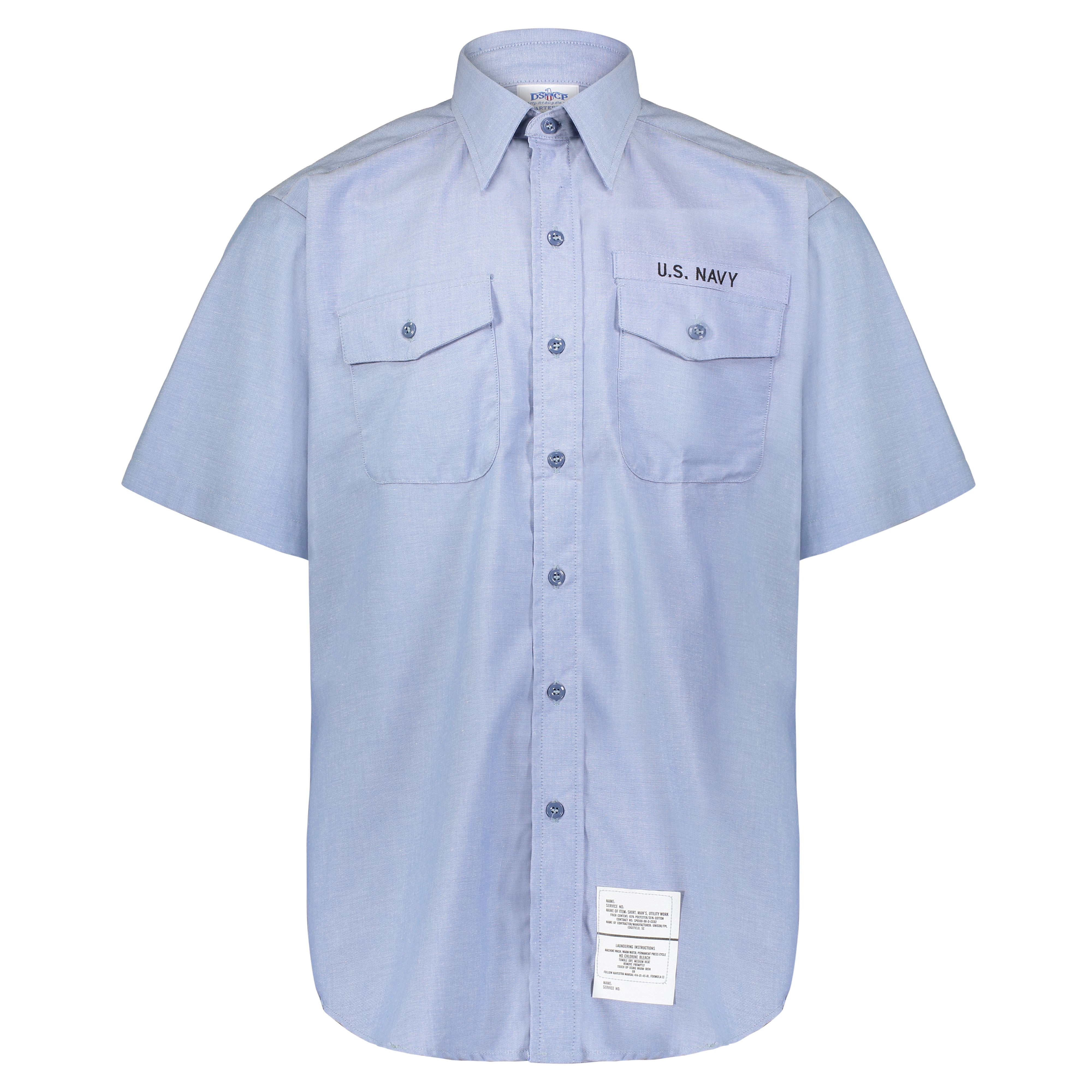 GI US Navy DSCP Chambray Short Sleeve Shirt