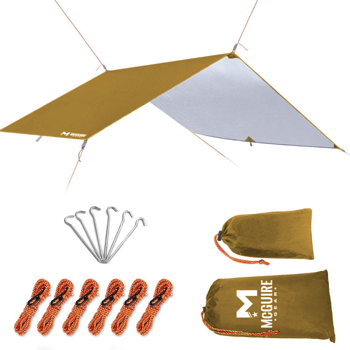 tarp unigear Rain Fly Tent With Stakes And Carrying Bag – McGuire Army Navy