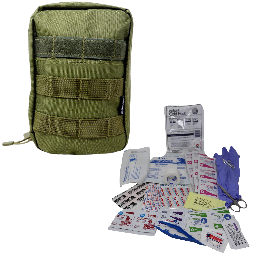 IFAK Pouch w/ 48Piece First Aid Supply McGuire Army Navy