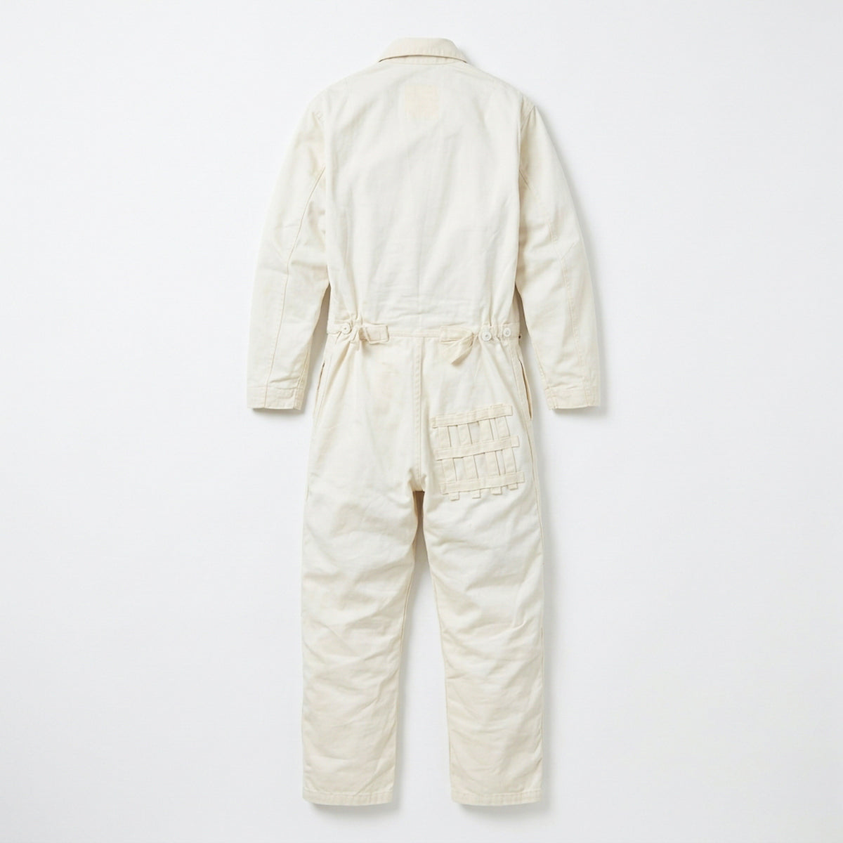 Vintage G.I. Explosive Handler's Coveralls – White Cotton Sateen, 1970s, NOS