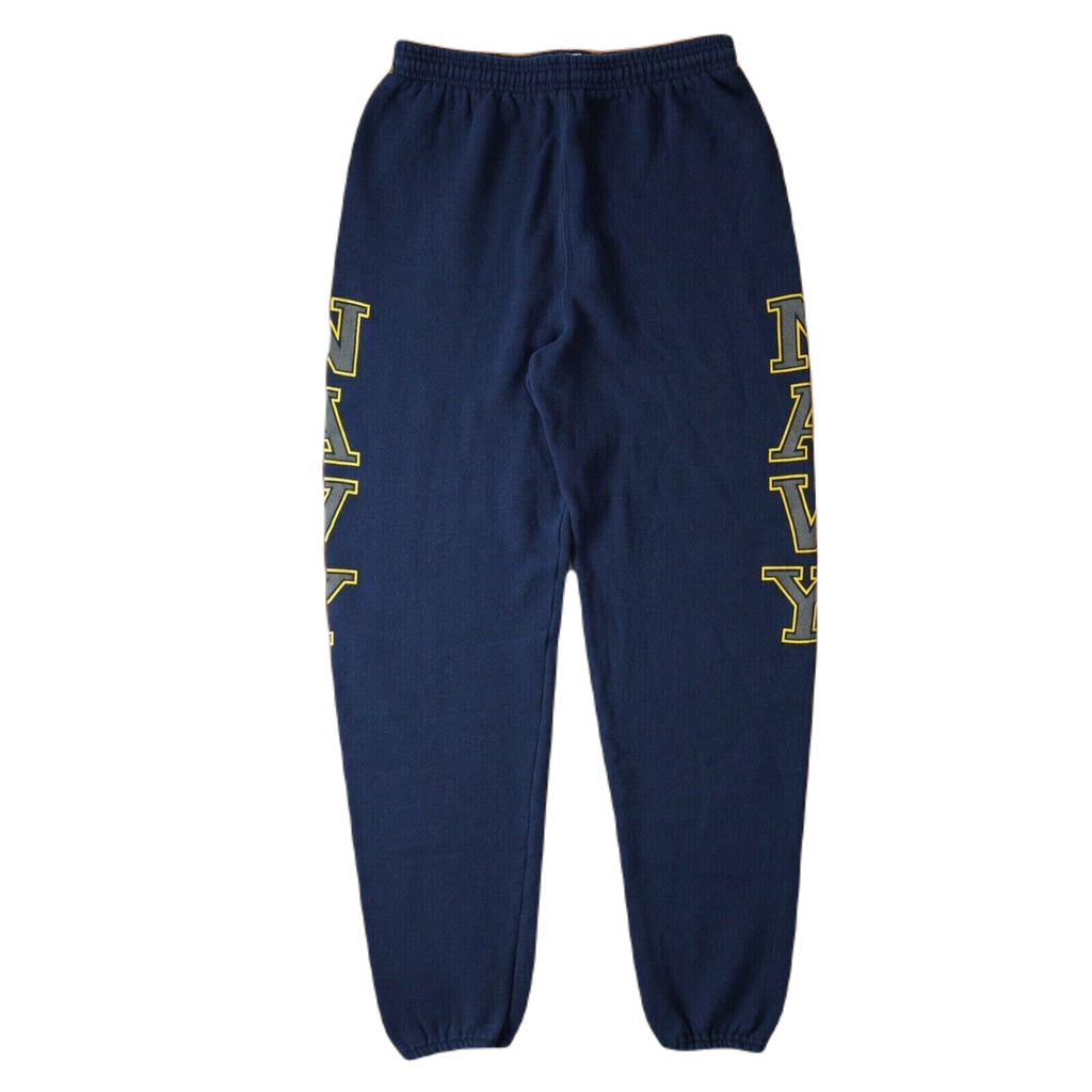 Navy sweat pants shop