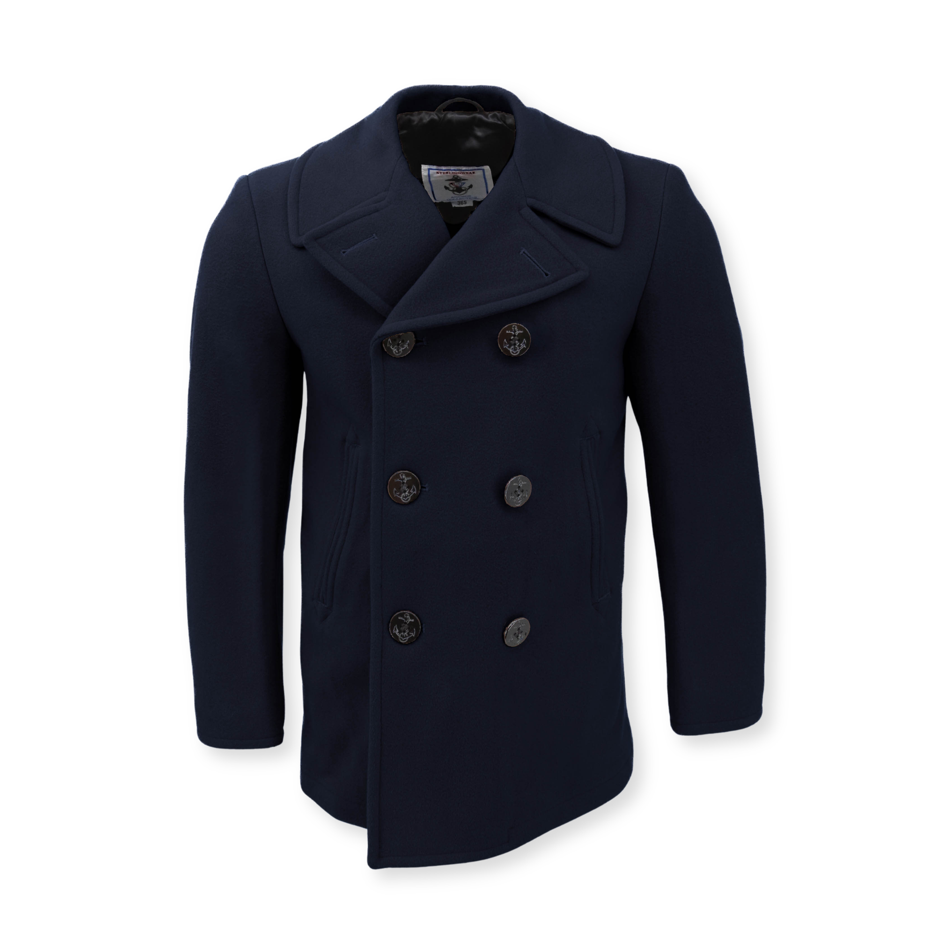 Men's Navigator Wool Peacoat – McGuire Army Navy