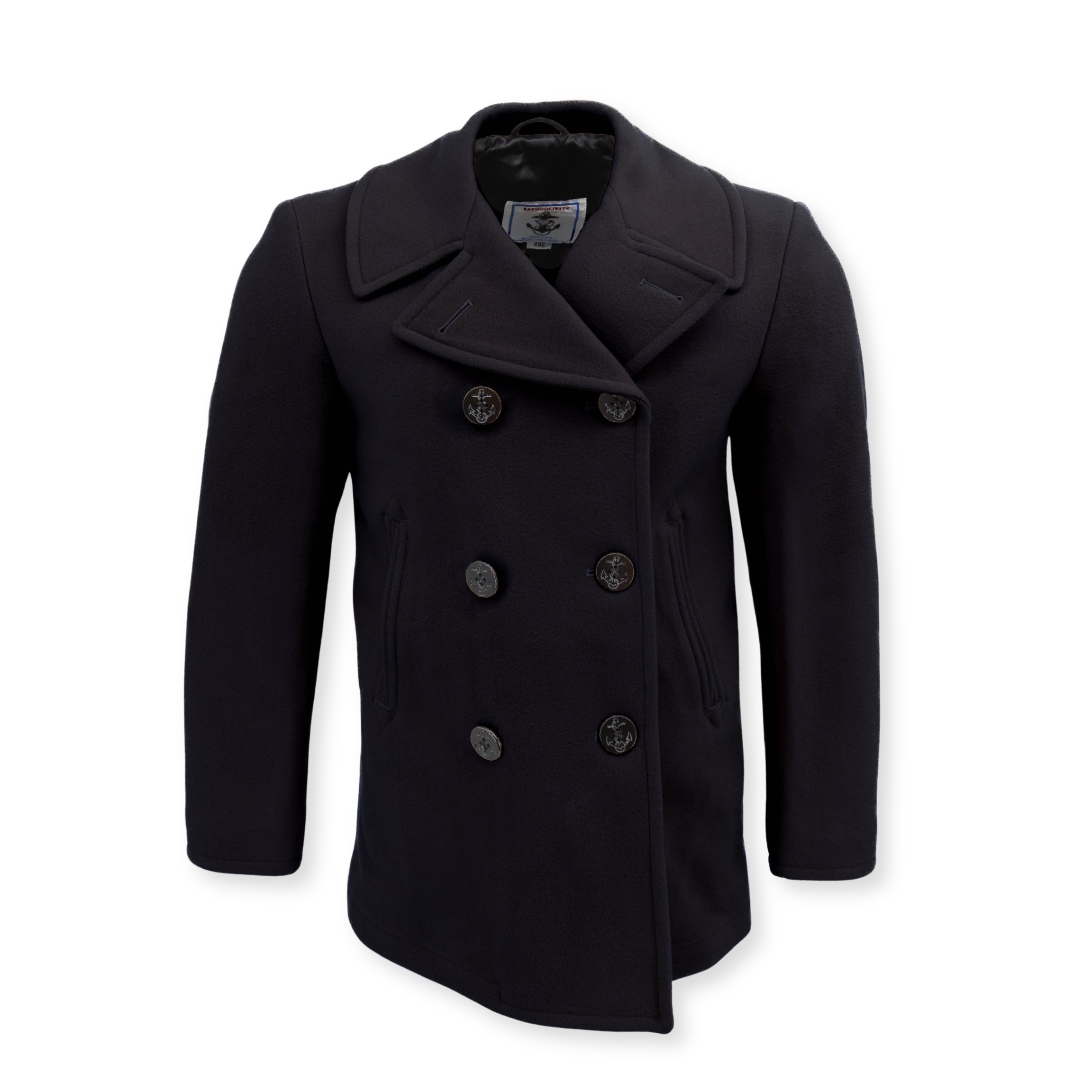 Women's Navigator Wool Peacoat - Black