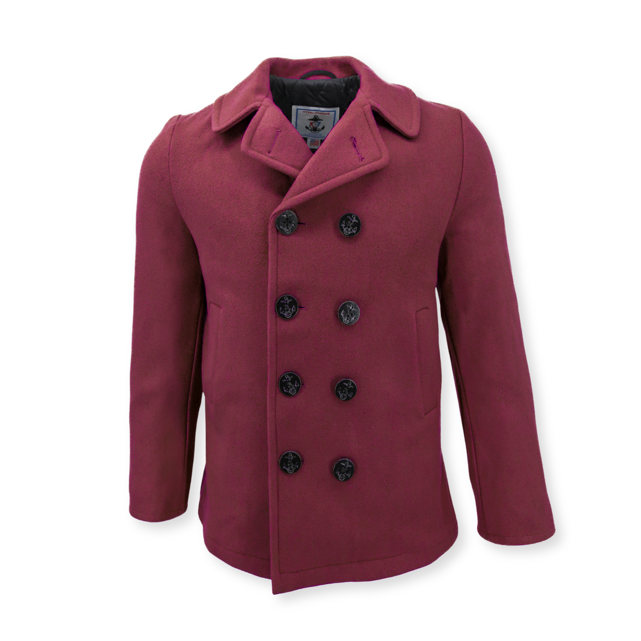 Men's Classic Wool Blend Peacoat
