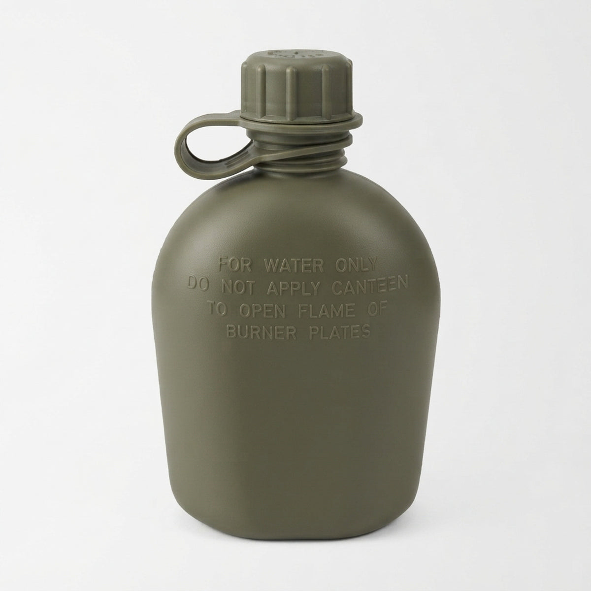 GI 1-Qt Canteen Hydration & Cooking Kit – Canteen (New), MOLLE Cover (Used), Stainless Cup (Used) & Stove Stand (Used)