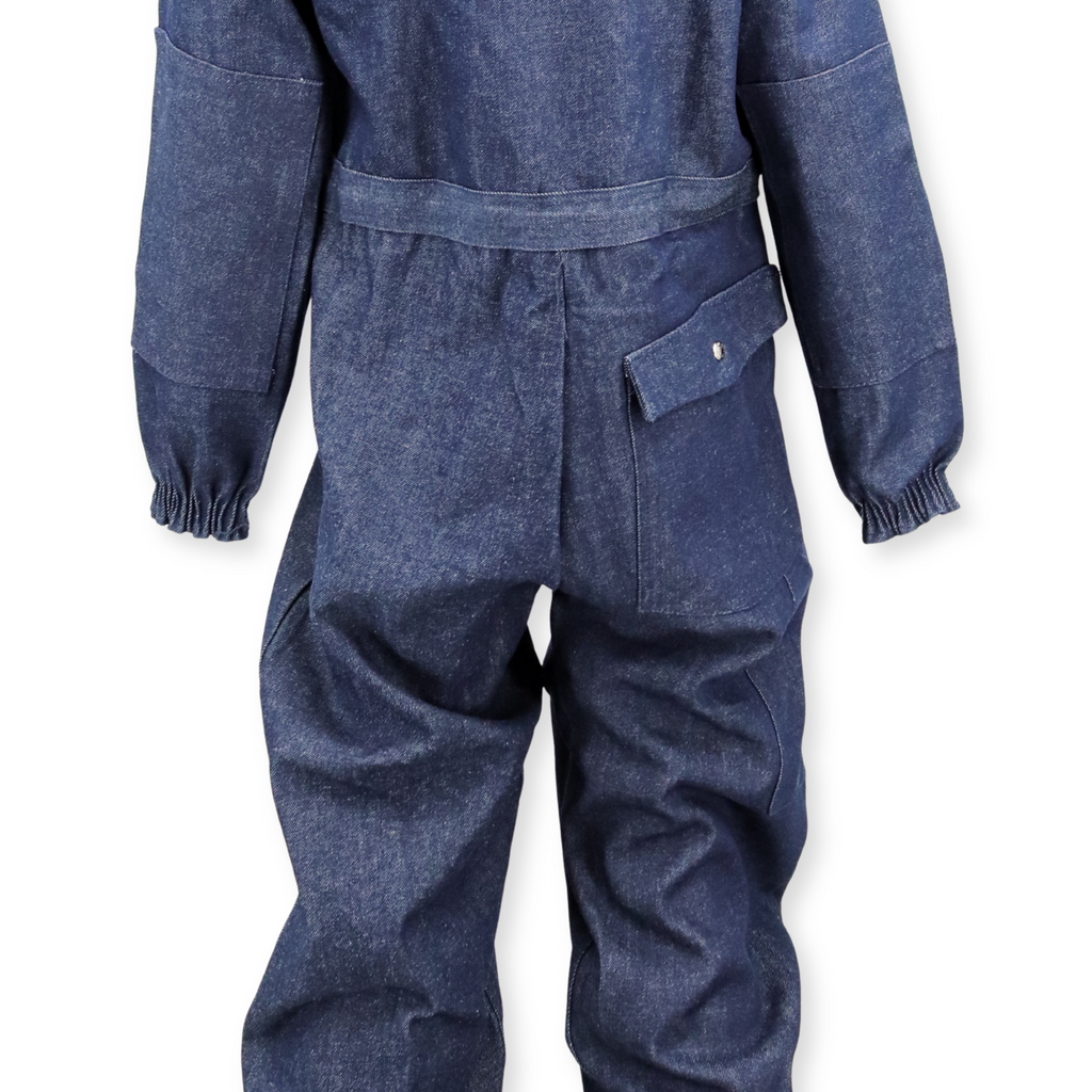 Blue Denim Stone Cutter Workwear Boiler Suit Coverall – Size 36, Made in USA
