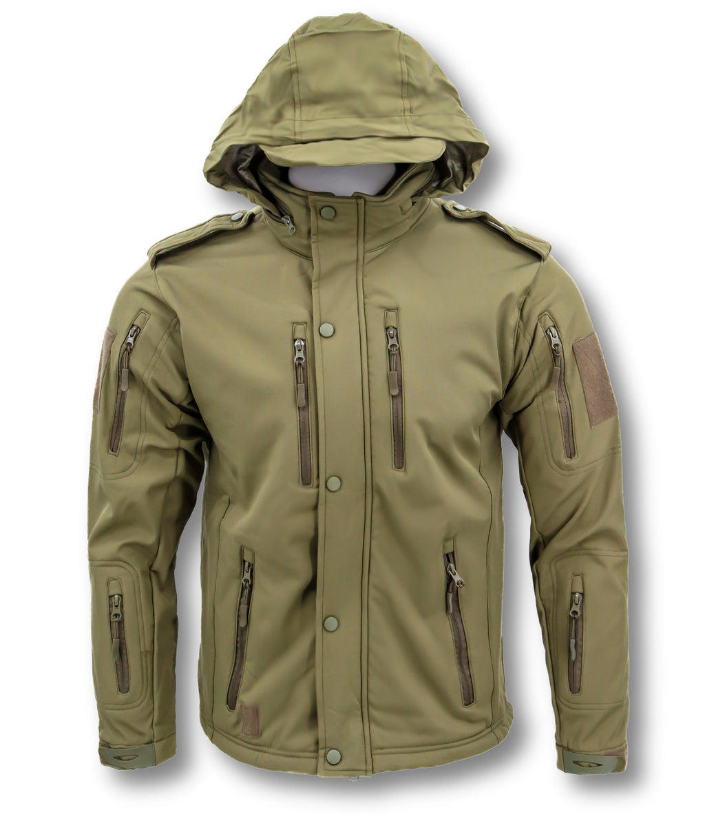 Tactical Soft Shell Jacket With Epaulettes