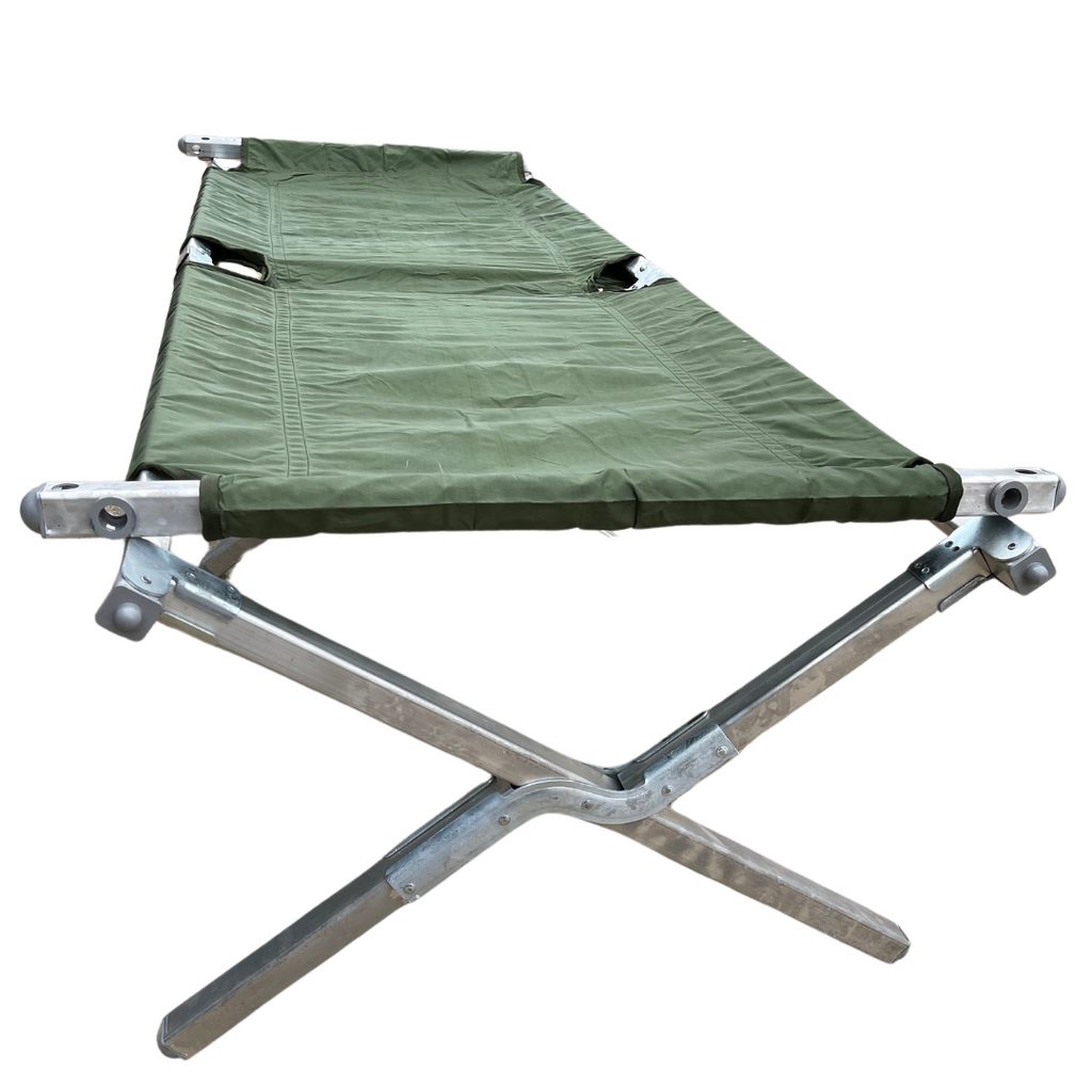 GI Heavy Duty Folding Aluminum Cot— Used, Grade B