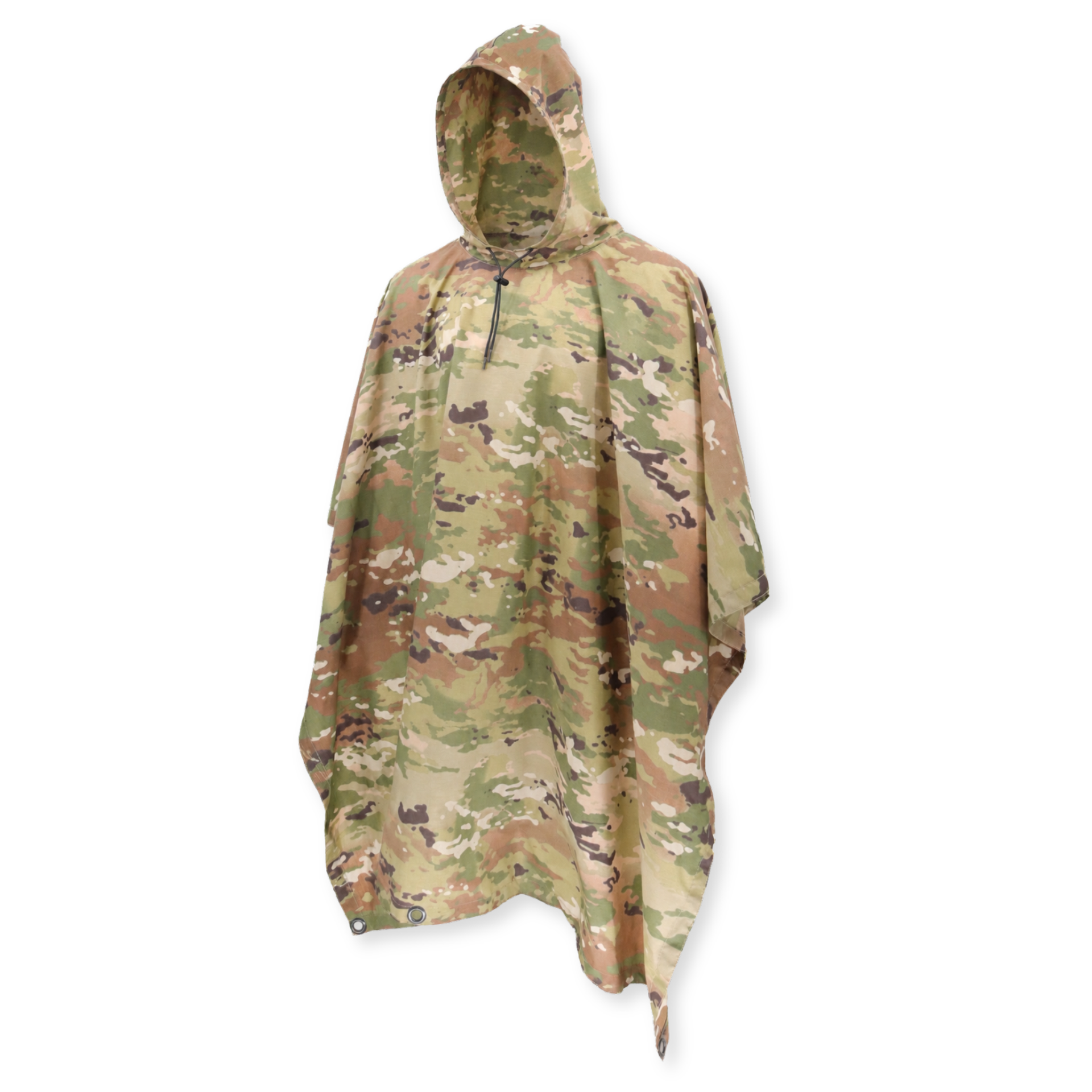 ocp rain gear Multicam Waterproof Nylon Rain Poncho — USA Made, DWR Treated w/ Carrier  Pouch – McGuire Army Navy