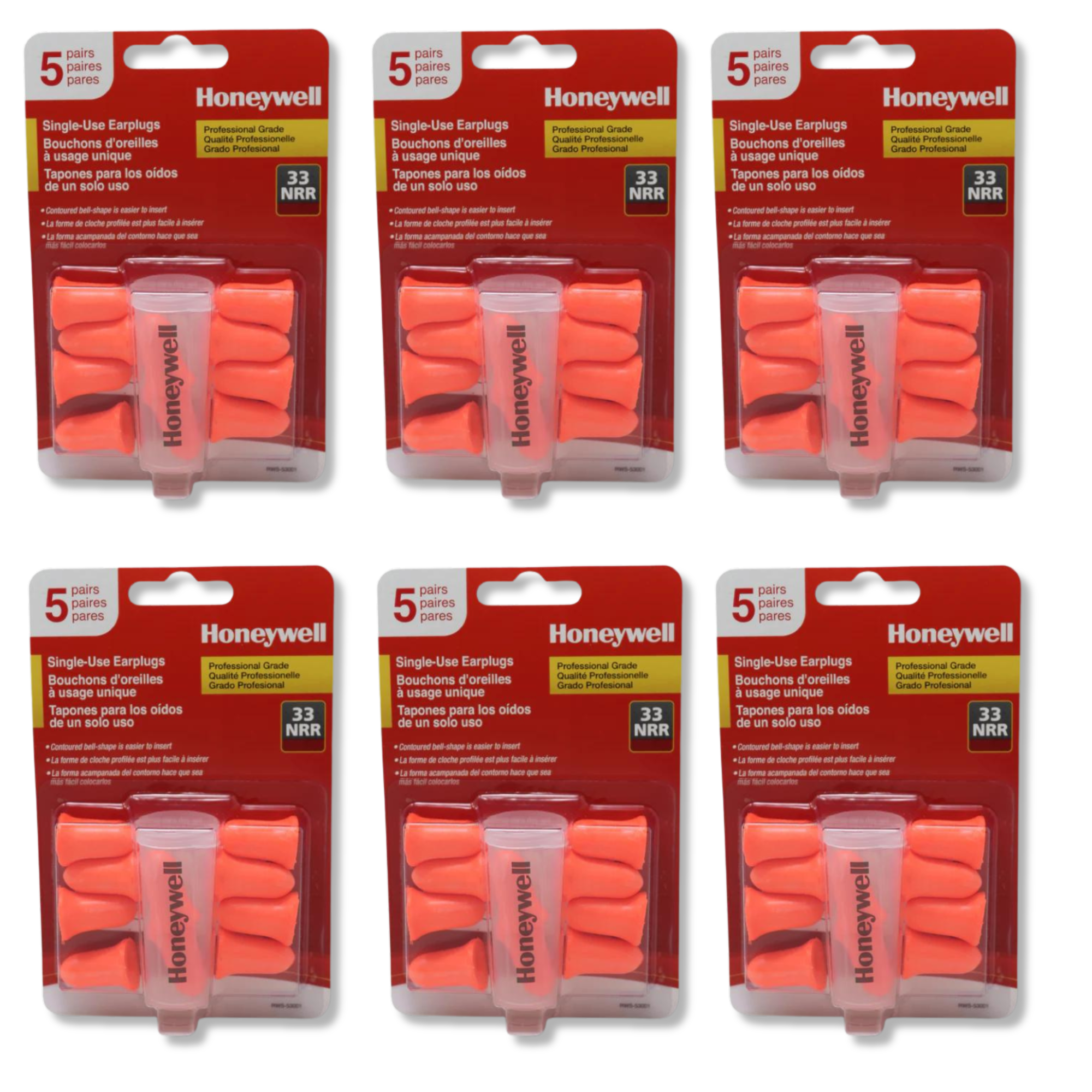 MAXIMUM Single-Use 33NRR Earplugs — 30 Pair