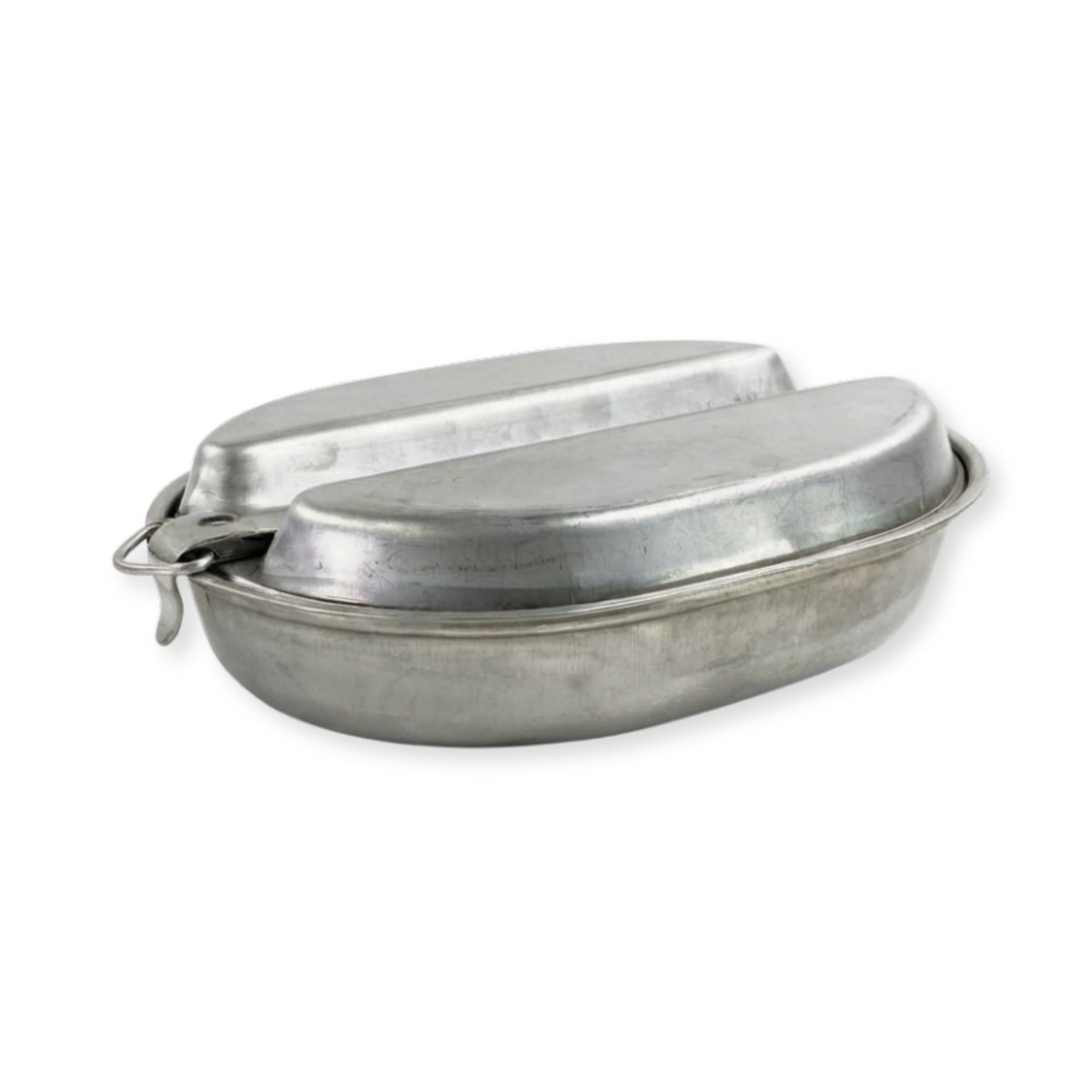 Vintage 1940s GI Mess Kit – WWII Era, Stainless Steel, Used