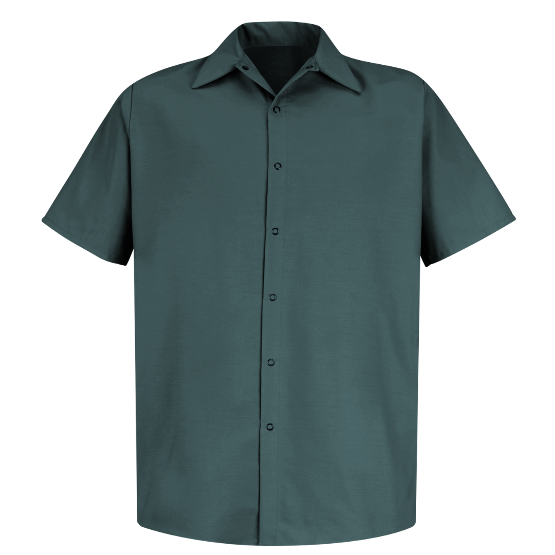 Cotton Wrinkle-Resistant Workshirt W/o Pockets