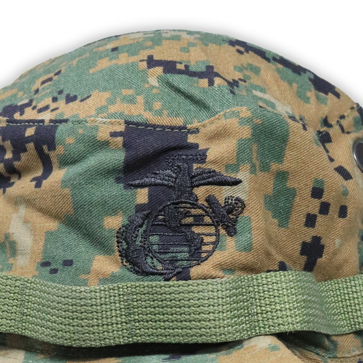 Military Boonie/Bucket Hats GI With Insignia, Woodland Marpat