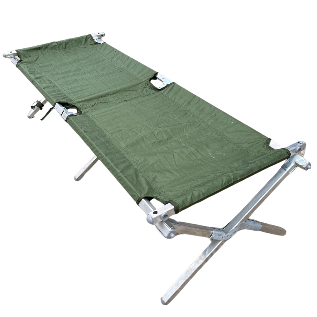 GI Heavy Duty Folding Aluminum Cot— Used