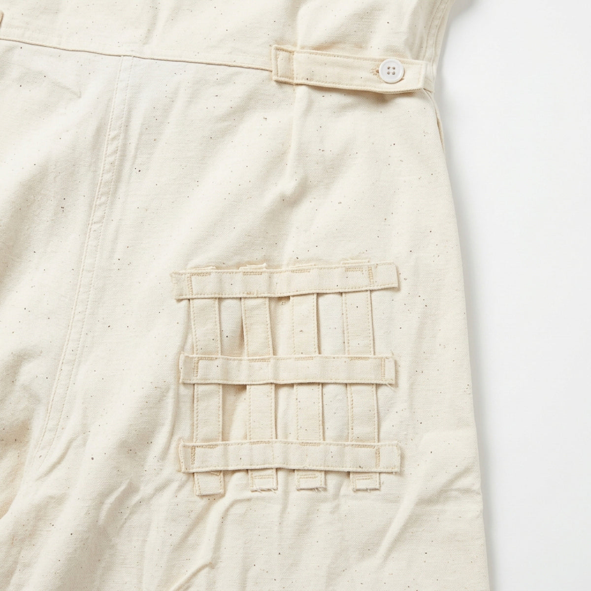 Vintage G.I. Explosive Handler's Coveralls – White Cotton Sateen, 1970s, NOS