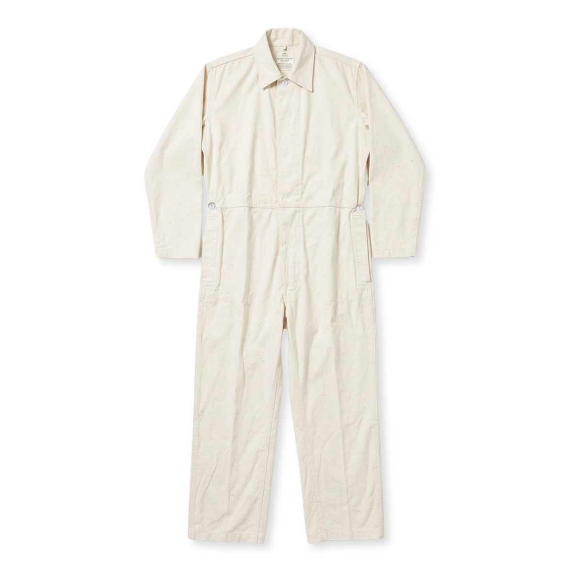 Vintage G.I. Explosive Handler's Coveralls – White Cotton Sateen, 1970s, NOS