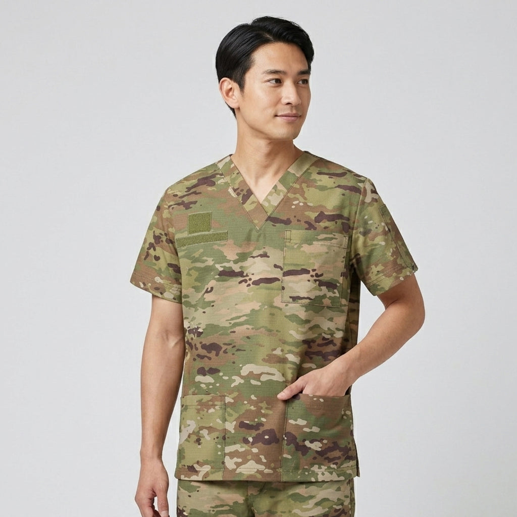 Improved Hot Weather Tactical Surgical Scrub Top, NYCO Extreme  – USA Made