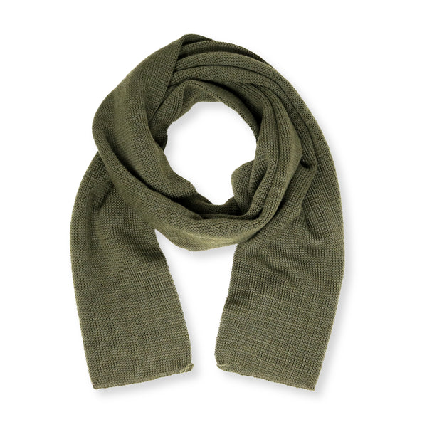 Knitted Wool Scarf, Black
