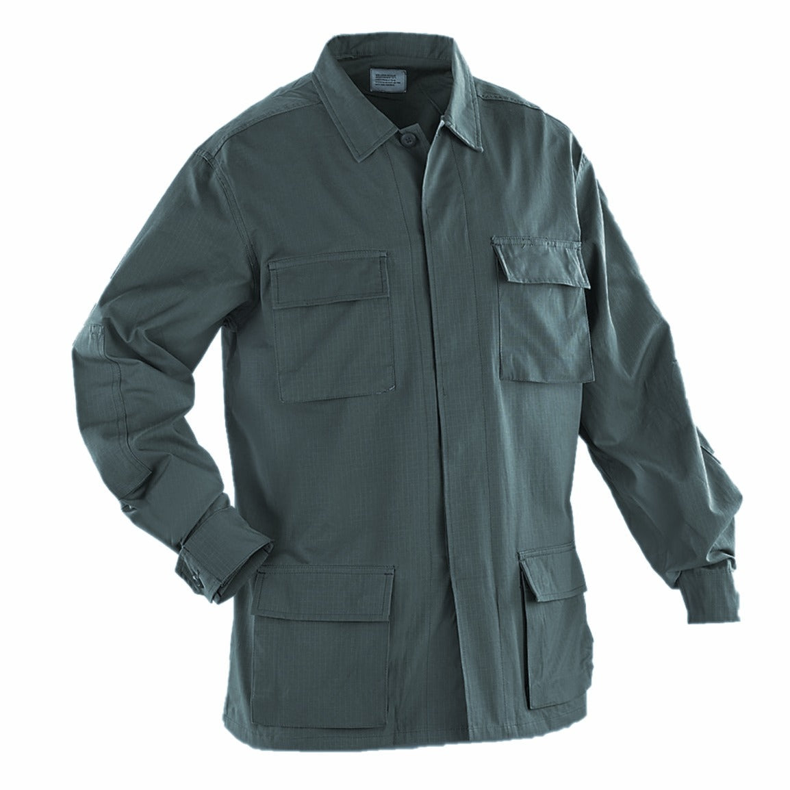 100% Cotton Ripstop Field Shirt - Olive Green, Black, Navy, Woodland Camo, Tactical Work Shirt - View #2