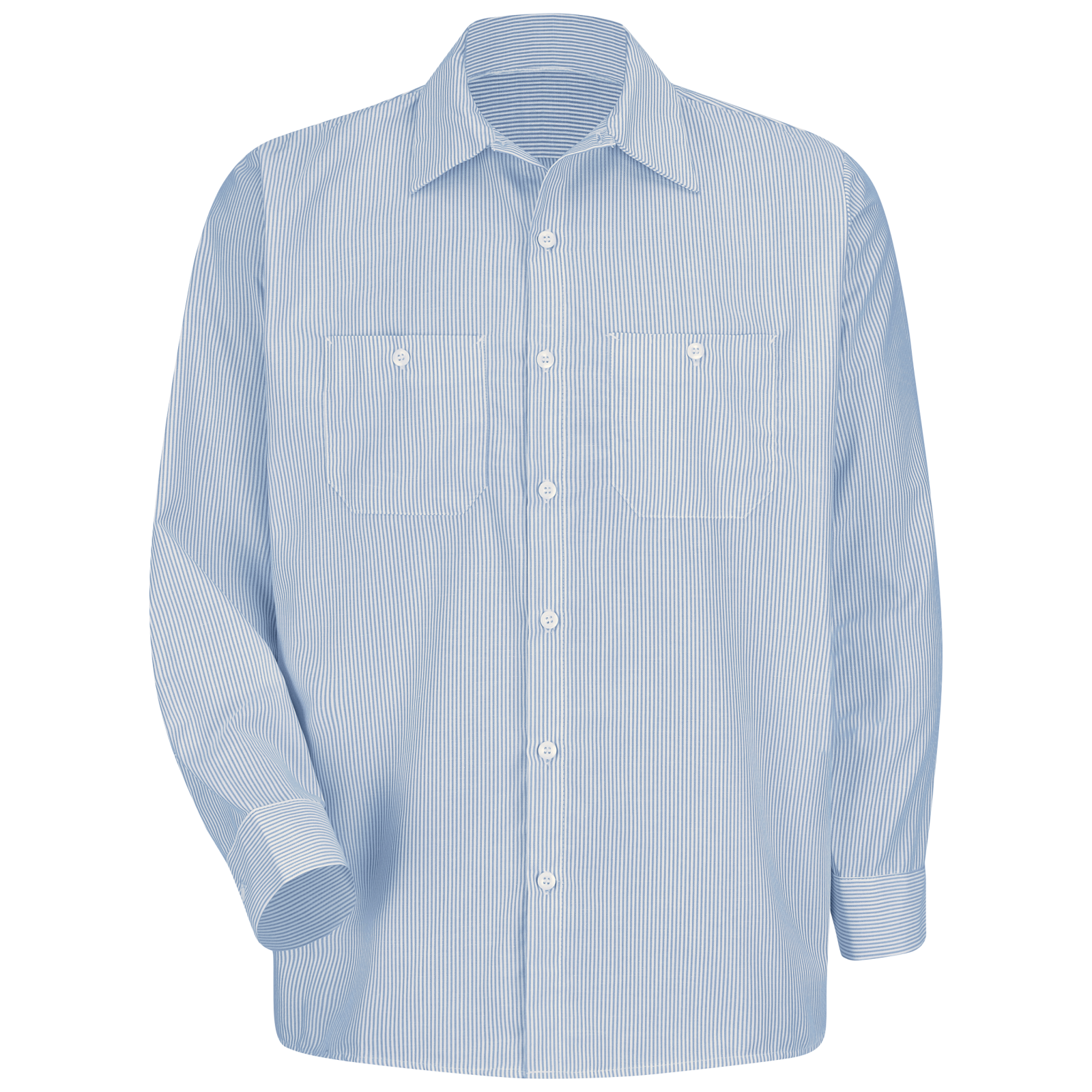 PolyCotton Stripe Work Shirt L/S