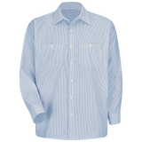 PolyCotton Stripe Work Shirt L/S