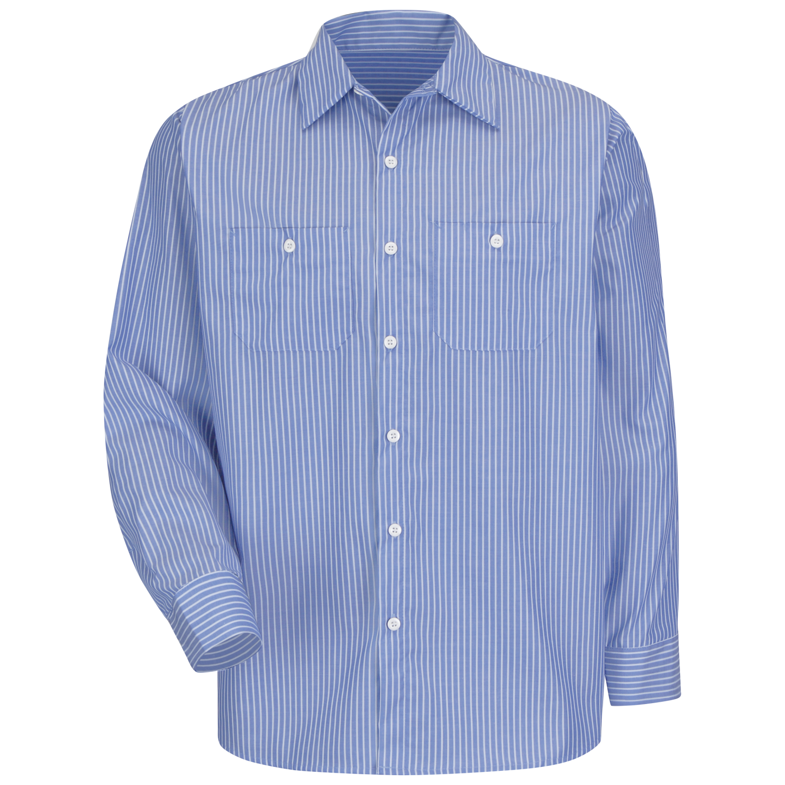 PolyCotton Stripe Work Shirt L/S