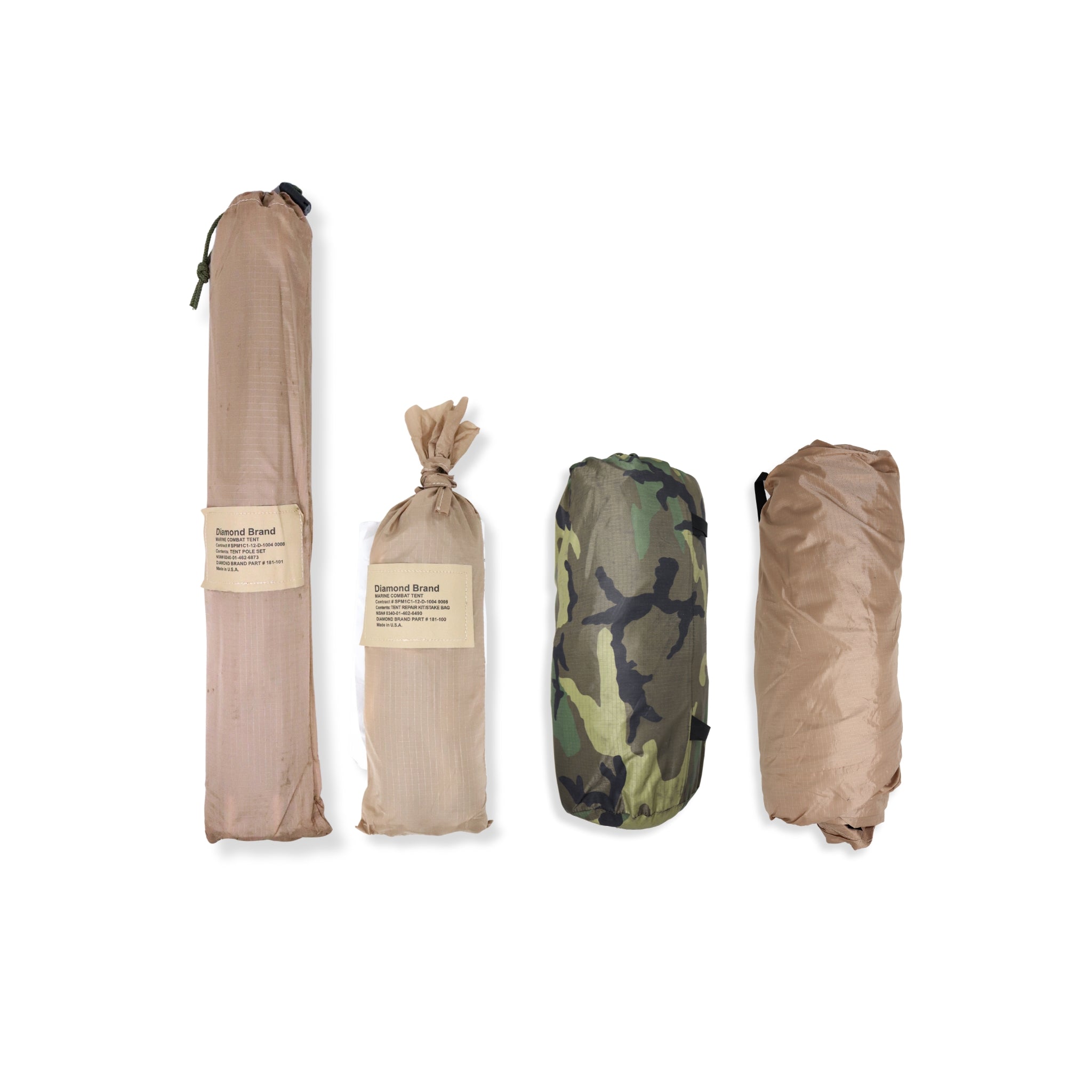 Diamond Brand 2-Person Combat Tent Parts