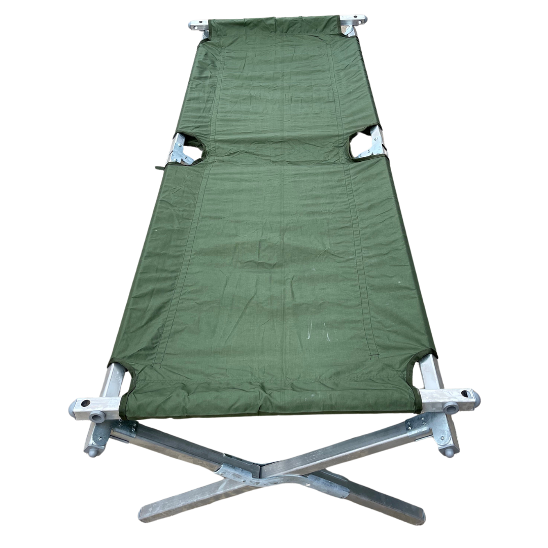 GI Heavy Duty Folding Aluminum Cot— Used