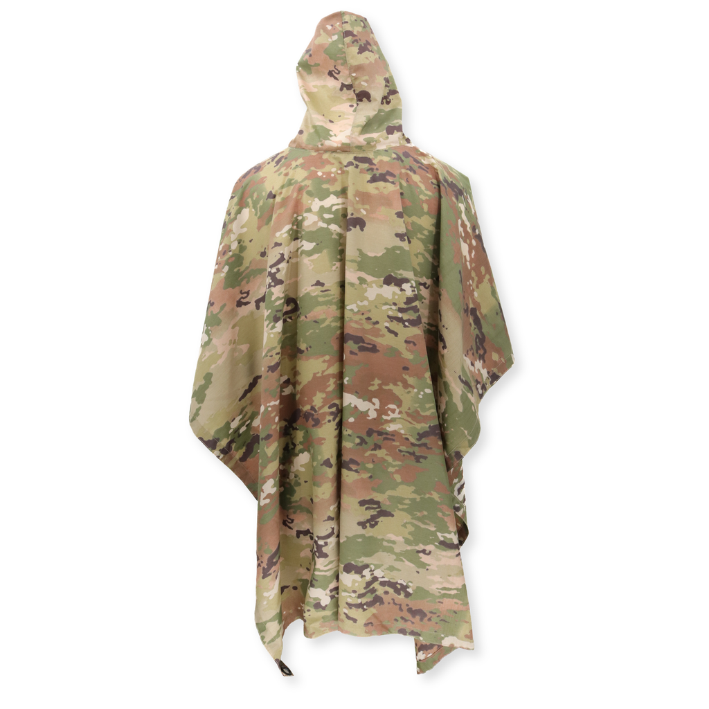 Multicam Waterproof Poncho — USA Made