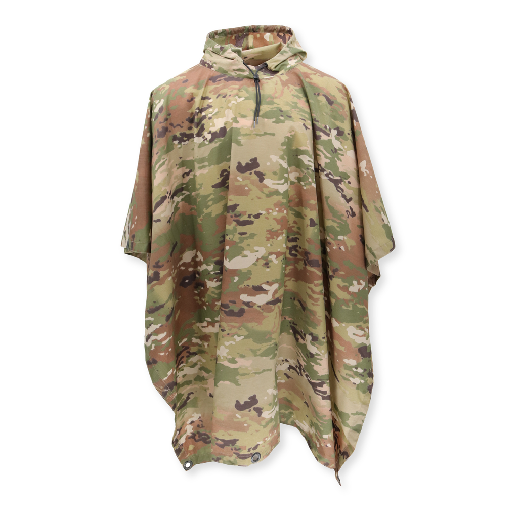 Multicam Waterproof Poncho — USA Made