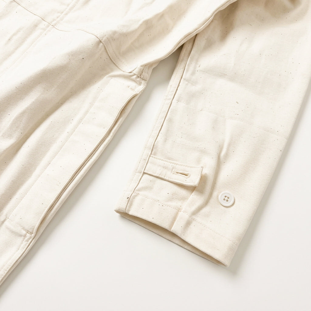 Vintage G.I. Explosive Handler's Coveralls – White Cotton Sateen, 1970s, NOS