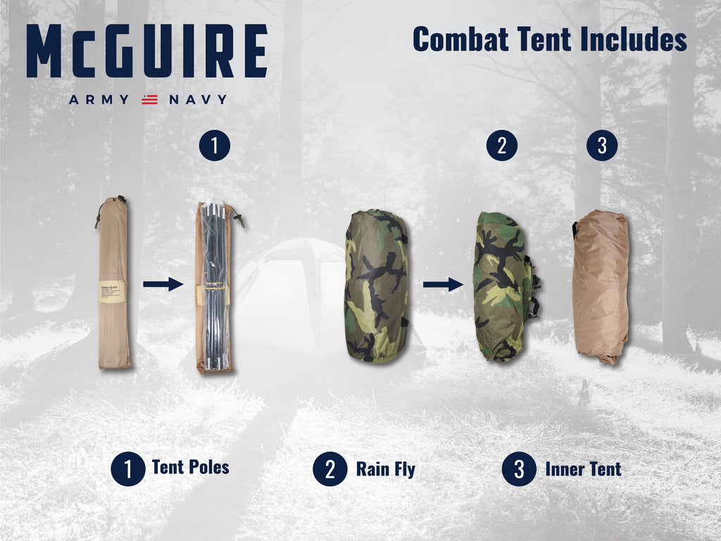 Two Person Combat, USGI - Woodland Camo Used