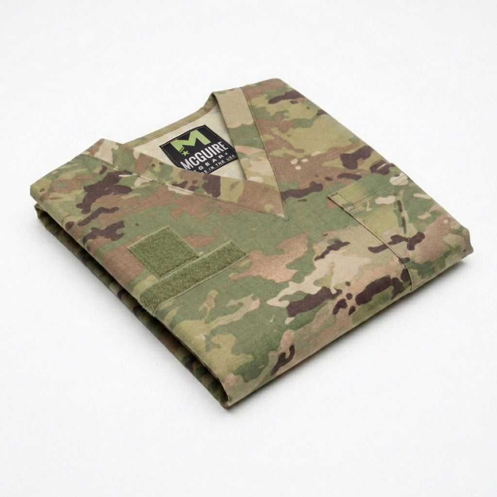 Improved Hot Weather Tactical Surgical Scrub Top, NYCO Extreme  – USA Made