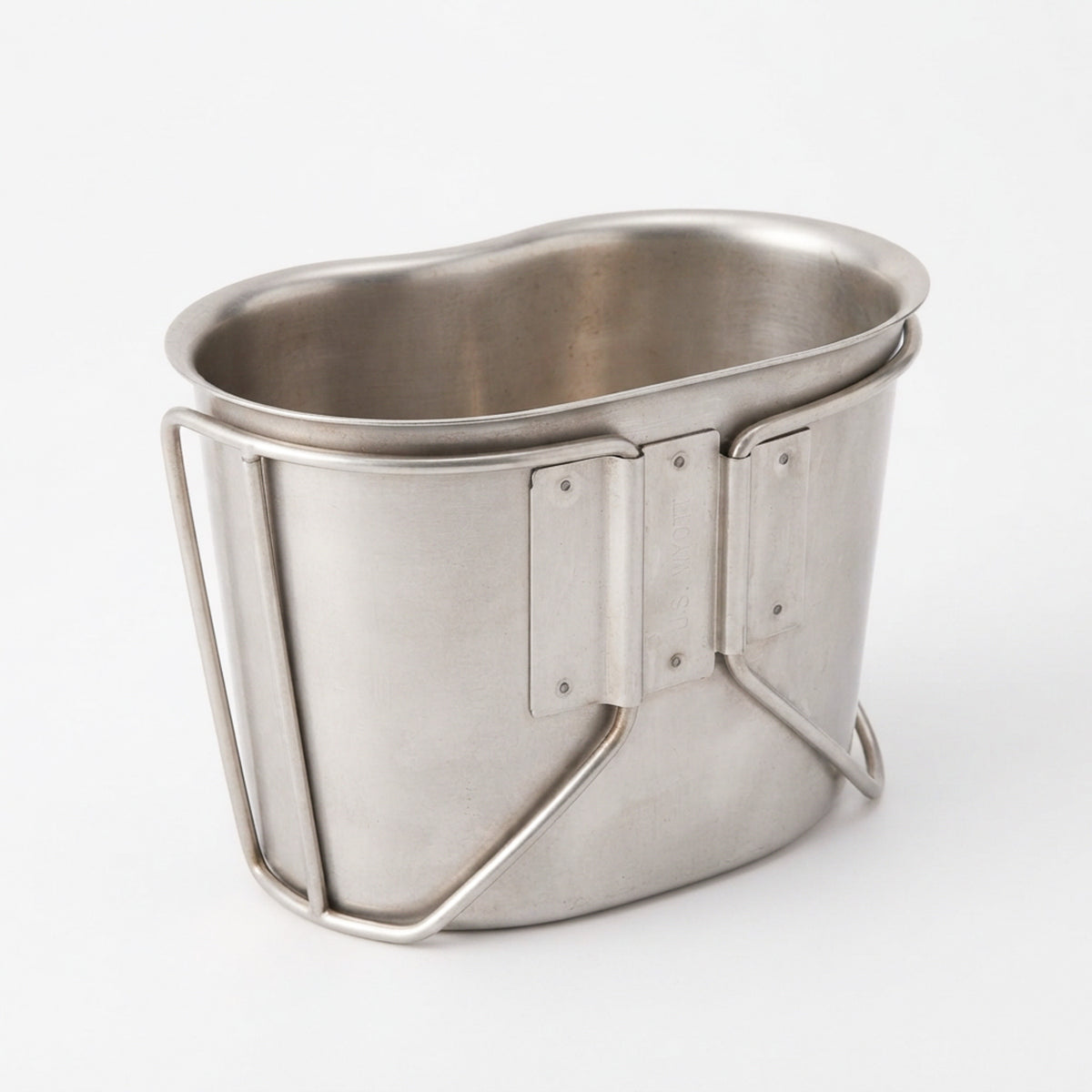 GI 1-Qt Canteen Hydration & Cooking Kit – Canteen (New), MOLLE Cover (Used), Stainless Cup (Used) & Stove Stand (Used)