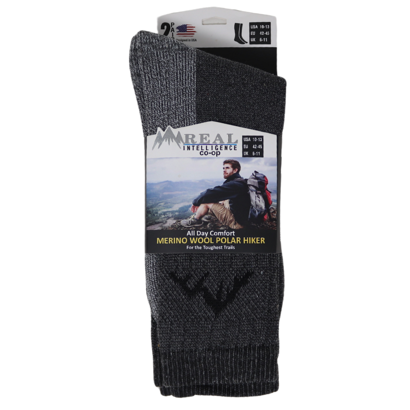 McGuire Gear Wool Blend Hiking Socks— Size 10-13
