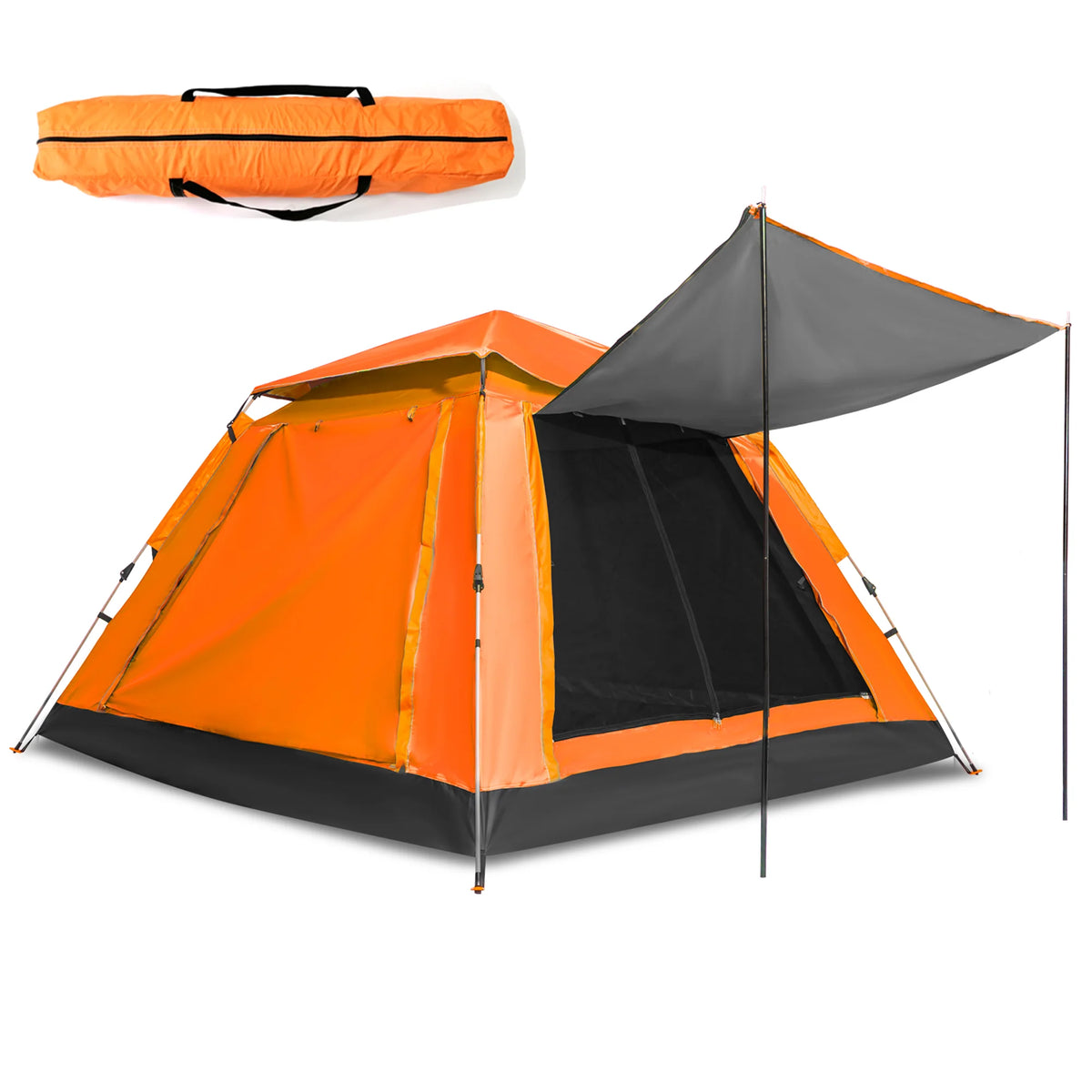 Pop-Up Water Resistant Camping Tent W/ RainFly & Carrying Bag – McGuire ...