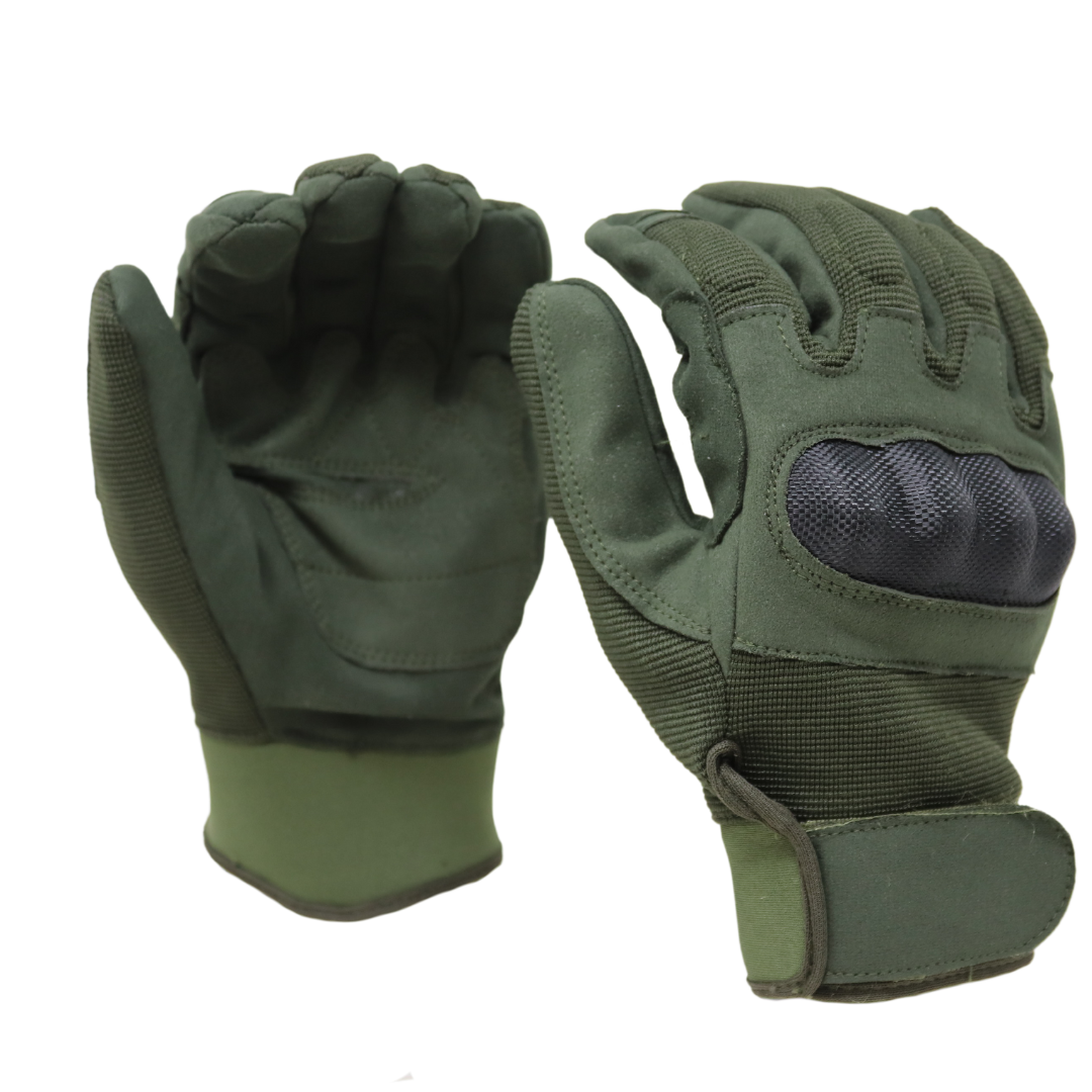 McGuire Gear Full Finger Hard Knuckle Glove, Coyote