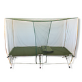 Folding Aluminum Cot W/ Netting, Poles, and Pouch