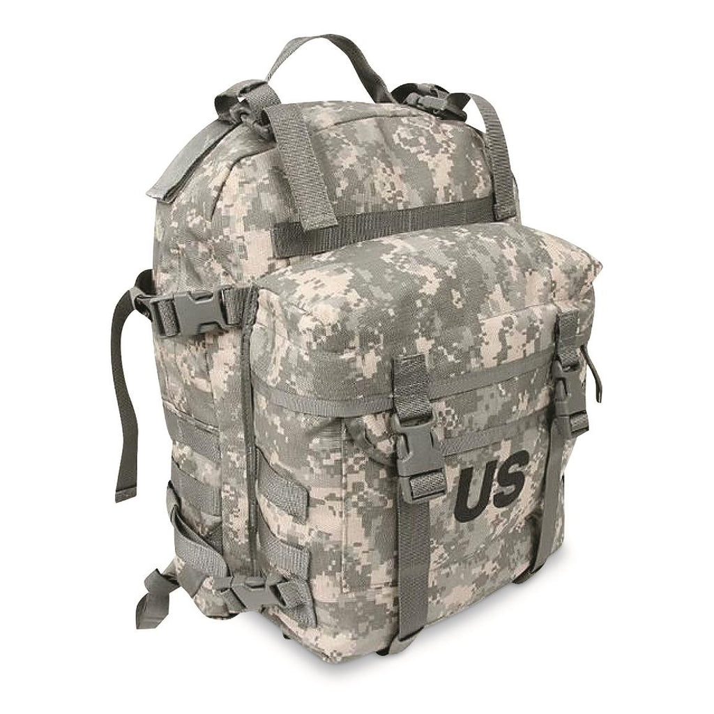 acu backpack us army kids Assault Pack Molle II UCP w/Stiffener and Embroidery Option Heavy weight cotton canvas material USGI Military ACU Molle II