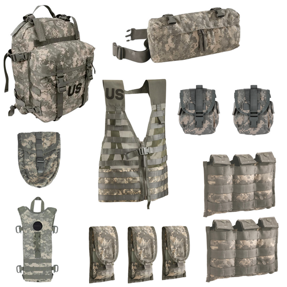 GI US Army 12 Piece MOLLE Rifleman Kit