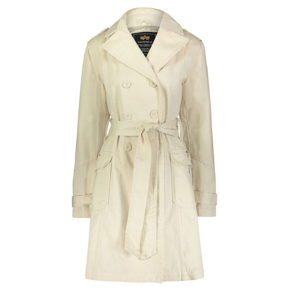 Womens Cotton Military Trench Coat