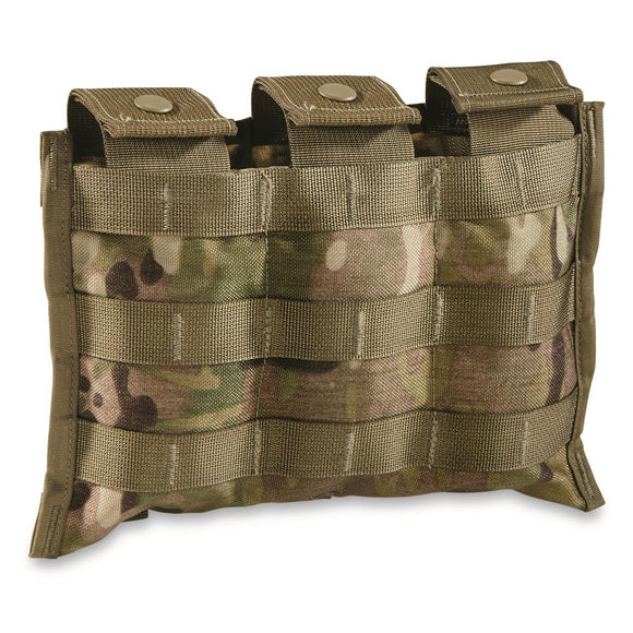 Original US Army Triple Mag Molle II Pouch in OCP Multicam - BW & ARMY Shop Original US Army Triple Mag Molle II Pouch in OCP Multicam - BW & ARMY Shop