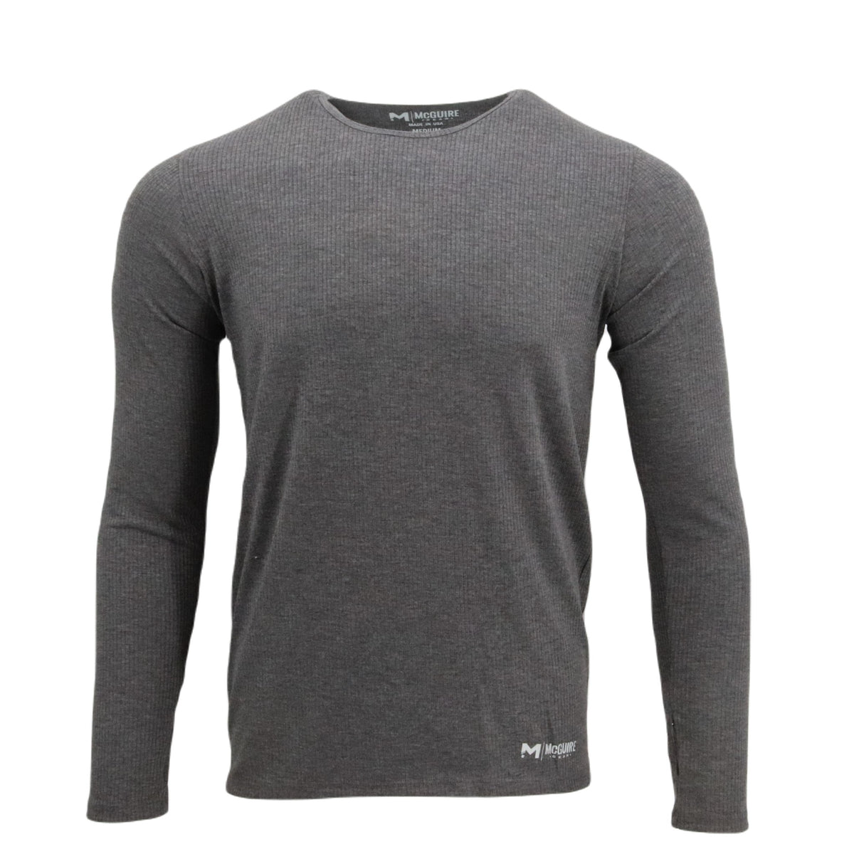 Poly Spandex Thermal Rib Top, Black