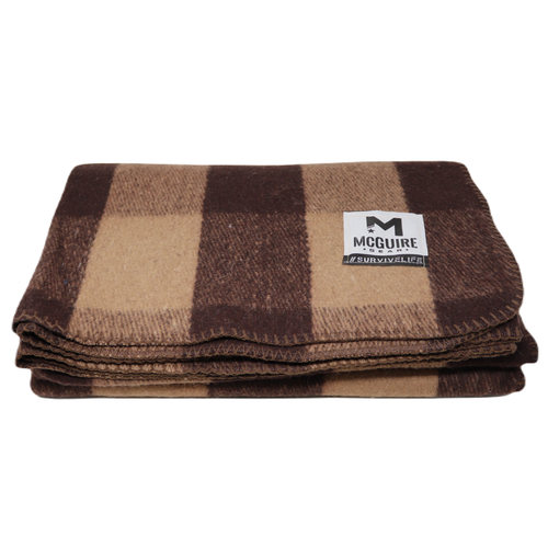 Bunkhouse Plaid Wool Camping Blanket