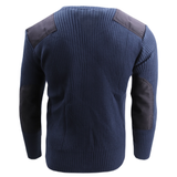 V-Neck Wool Blend Commando Sweater